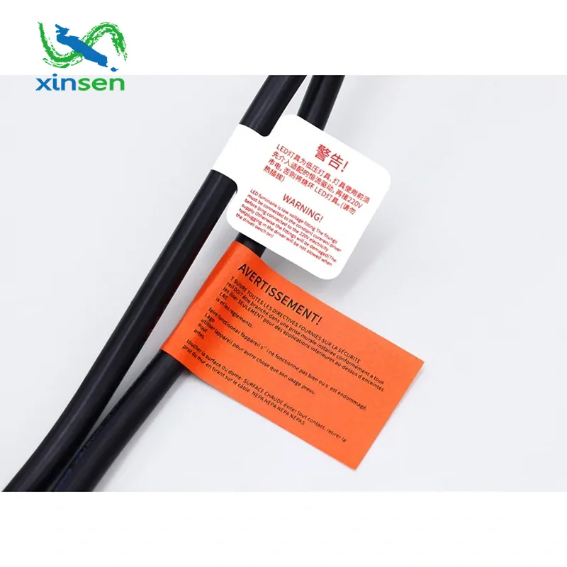 Etichetta antiscivolo per cavo di alimentazione