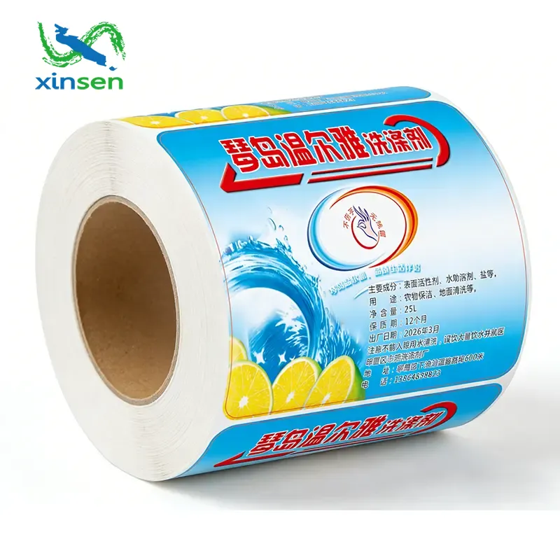 Etichetta impermeabile per detersivo per piatti