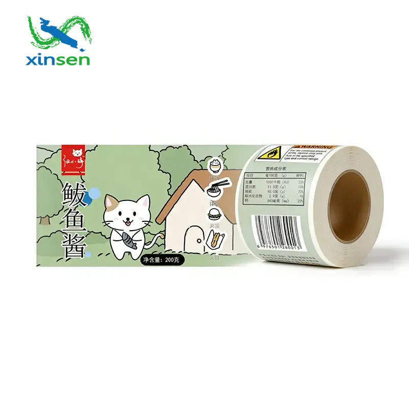 Etichetta impermeabile per alimenti surgelati