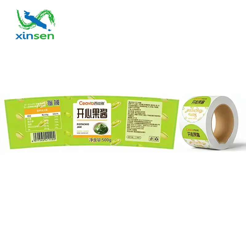 Etichetta antimacchia per bottiglia di spezie in vetro