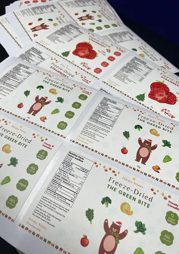 Transparent Jam Jar Paper Labels