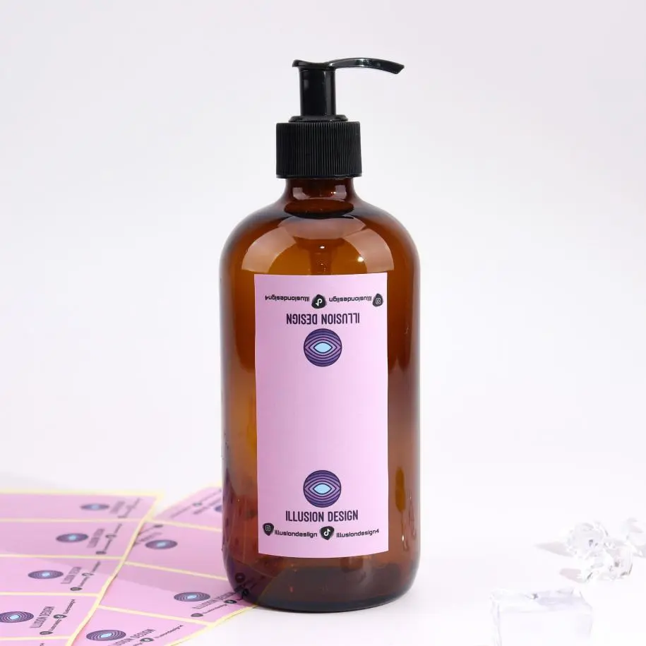 Shower Gel Waterproof Labels