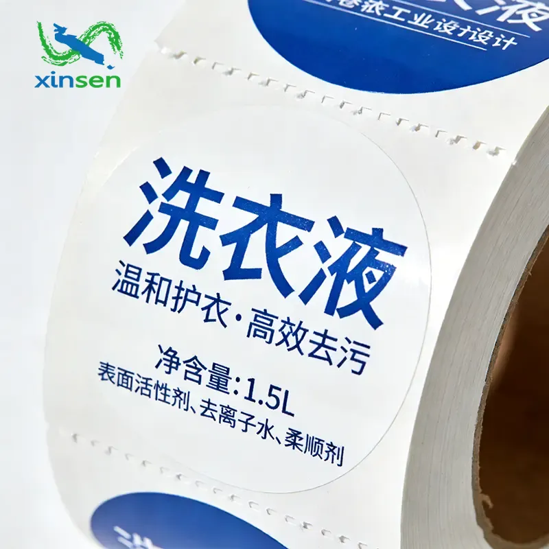 Etichetta impermeabile per detersivo per bucato