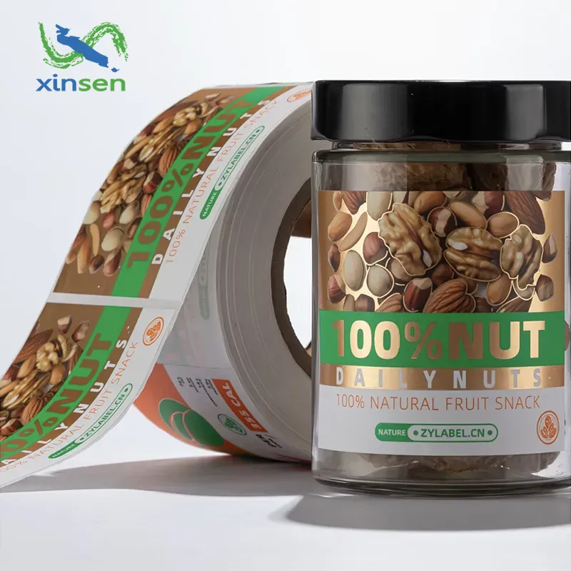 Etichetta di carta per snack