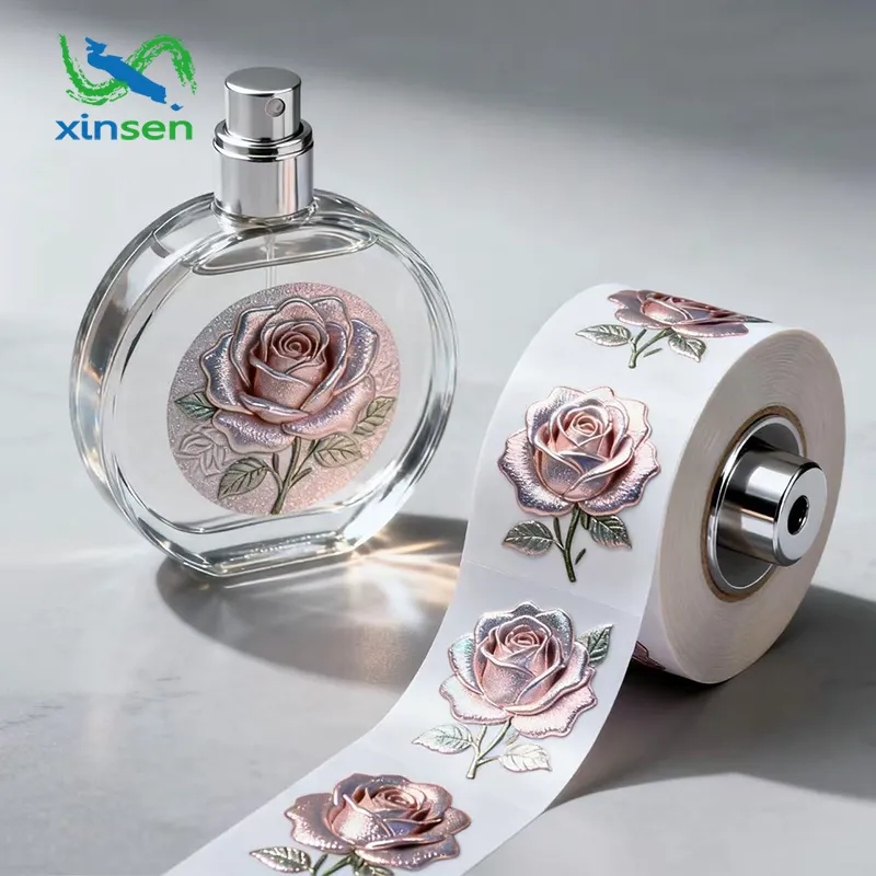 Etichetta impermeabile per bottiglia di profumo