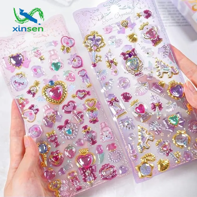 Etichette in cristallo per custodia del telefono