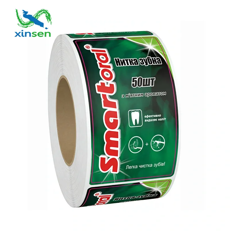 Etichetta impermeabile per tubo di dentifricio